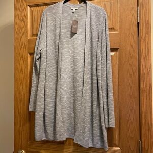 J. Jill Light Gray Cardigan